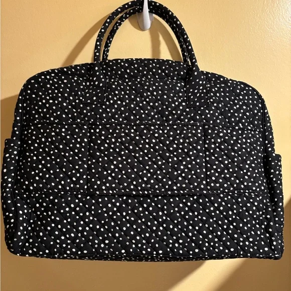 Black and White Polka Dot Quilted Bag - Picture 2 of 5